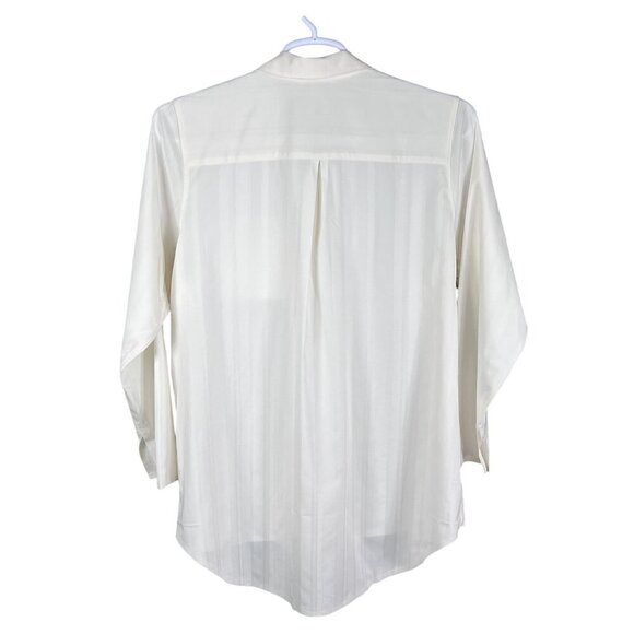 Athleta Urbanite 2.0 Womens XL Button Up Long Sleeve Tunic Top Blouse Minimalist - Picture 2 of 16